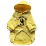 A Barking Pup Yellow Hoodie