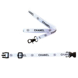 Chewnel White Collar and Leash Set