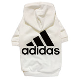 Pawdidas Logo White Hoodie