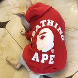 A Barking Pup Red Hoodie