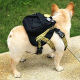 off white dog backpack