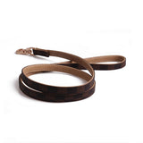 Louis Pawtton Brown Collar and Leash Set