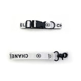 Chewnel White Collar and Leash Set