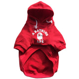 A Barking Pup Red Hoodie