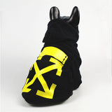 Woof-White Black Hoodie