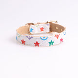 Louis Pawtton White Floral Collar and Leash Set