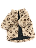 Louis Pawtton Furry Beige Jacket