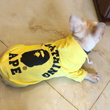A Barking Pup Yellow Hoodie