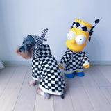 A Barking Pup Checker Hoodie