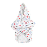 Louis Pawtton Hearts White Hoodie
