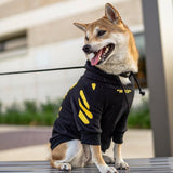 off white dog yellow black hoodie