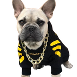 Woof-White Treats Black/Yellow Hoodie