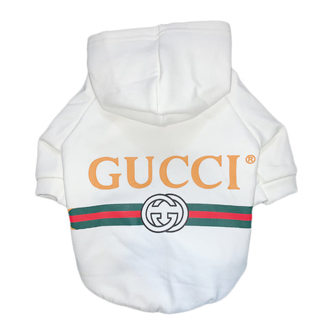 Pawcci White Logo Hoodie